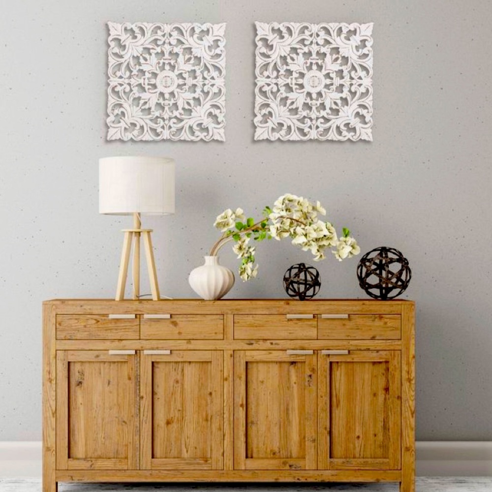 2 pc Medallion wall art